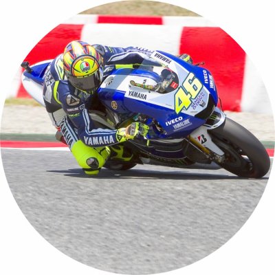 Jedlý tisk MOTORKA - VALENTINO ROSSI ● materiál: FONDÁNOVÝ DECORLIST ✴️, ● velikost: 6cm (12 ks / A4) ☝ – Zboží Mobilmania