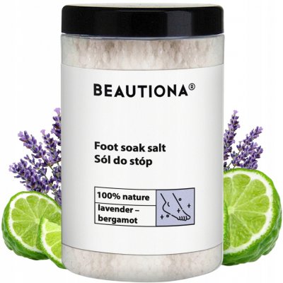 Beautiona koupelová sůl na nohy levandule-bergamot 500 g – Hledejceny.cz