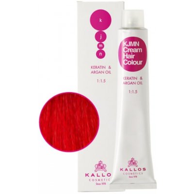 Kallos KJMN s keratinem a arganovým olejem 0.66 Red Cream Hair Colour 1:1.5 100 ml