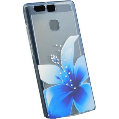 Pouzdro Clear Diamond Huawei Ascend P8 Lite Modré – Zboží Mobilmania