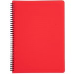 Karton P+P Classic kroužkový blok A4 PP 60 listů linkovaný červený – Hledejceny.cz