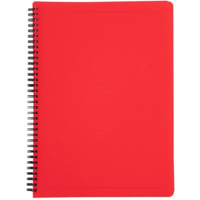 Karton P+P Classic kroužkový blok A4 PP 60 listů linkovaný červený – Hledejceny.cz