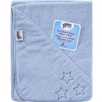 Kikko BIO bavlněná froté osuška s kapucí XKKO Organic 90x90 Baby Pink Stars Organic – Zboží Dáma