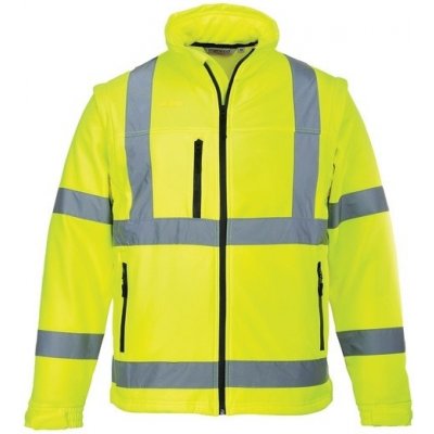 Portwest Bunda Hi-Vis Classic S424YER softshell reflexní žlutá – Zboží Mobilmania