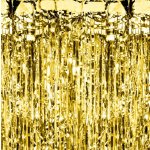 Zlatý party závěs 100 x 200 cm – Zboží Mobilmania