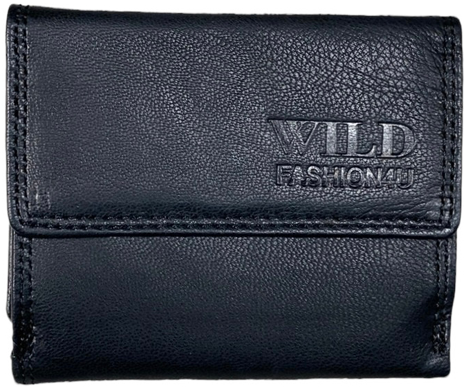 WILD FASHION4U malá dámská kožená peněženka malá Wild Fashion black