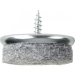 Walteco Filcový kluzák s vrutem, průměr 30mm, šedý, 4ks , 84991 – Sleviste.cz