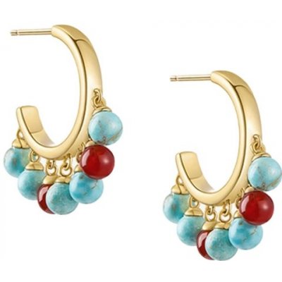 JAY náušnice Azure Island tyrkys achát stříbrné zapínání JAY-0117-ZS51328 Tyrkysová – Hledejceny.cz