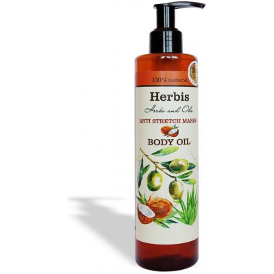 HERBIS Tělový olej proti striím 200 ml – Zbozi.Blesk.cz