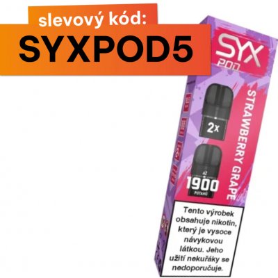 Syx Pod Strawberry Grape 16,5 mg 2x950 potáhnutí 1 ks – Hledejceny.cz