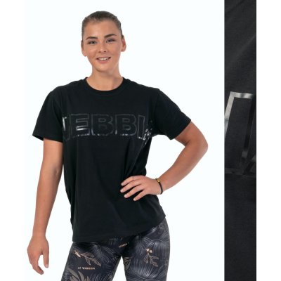 Nebbia Fitness tričko dámské Invisible Logo 602 black – Zboží Dáma