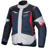 Bunda na motorku Alpinestars ST-1 WP 2025 tmavě modro-černo-červená