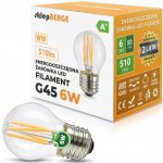 Berge LED žárovka E27 G45 6W 510Lm filament teplá bílá – Zboží Živě