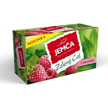 Jemča Zelený čaj s malinou 20 x 1,5 g