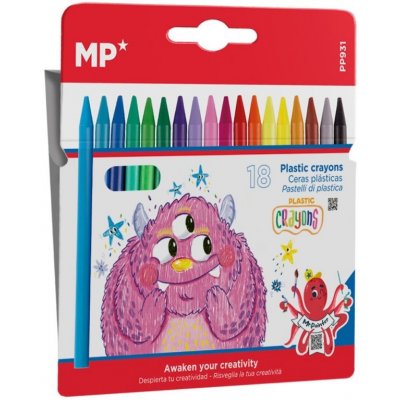 Main Paper S.L. pastelky voskové Plastic crayons sada 18 ks – Sleviste.cz
