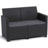 Keter MARIE 2 SEATERS SOFA grafit