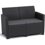 Keter MARIE 2 SEATERS SOFA grafit – Zboží Mobilmania