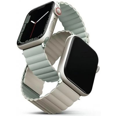 UNIQ strap Revix Apple Watch Series 4/5/6/7/8 / SE / SE2 / Ultra 42/44 /45mm. Reversible Magnetic sage-beige UNIQ-45MM-REVSAGBEG – Hledejceny.cz