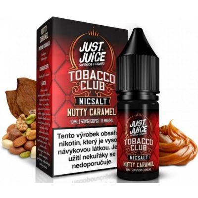 Just Juice Tobacco Nutty Caramel 10 ml 20 mg – Hledejceny.cz