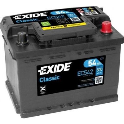 Exide Classic 12V 54Ah 500A EC542 – Hledejceny.cz