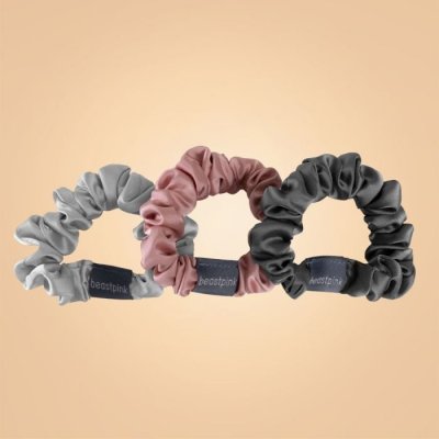 BeastPink Set saténových gumiček do vlasů Mix – Zboží Dáma BeastPink Set saténových gumiček do vlasů Mix – Zboží Dáma