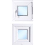 OknaDvereNaMiru.cz Plastové okno otevíravé, pravé, bílá / bílá, 40x40 cm – Hledejceny.cz