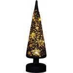 NIPEKO Dekor. jehlan LED 30cm černý bat.timer – Hledejceny.cz