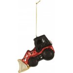 Clayre & Eef Skleněná vánoční ozdoba traktor s radlicí Digger - 12*4*8 cm – Hledejceny.cz