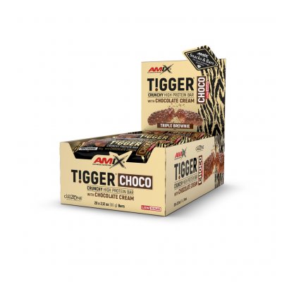 Amix Tigger Crunchy protein bar low sugar 1200 g – Zbozi.Blesk.cz