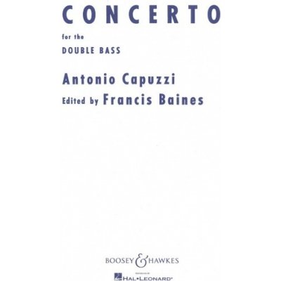 Capuzzi Concerto for the Double Bass and Piano kontrabas + klavír