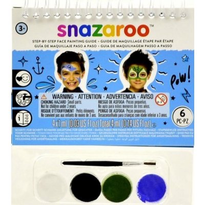 Snazaroo Barvy na obličej pro kluky modrá sada – Zboží Dáma