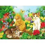 Norimpex diamantové malování Koťata na zahrádce 40 x 30 cm – Hledejceny.cz