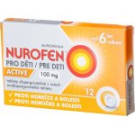 NUROFEN PRO DĚTI ACTIVE POR 100MG POR TBL DIS 12 – Zboží Mobilmania