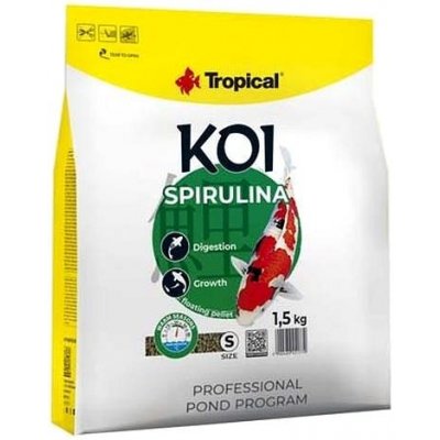 Tropical Koi Spirulina Pellet S 5 l, 1,5 kg