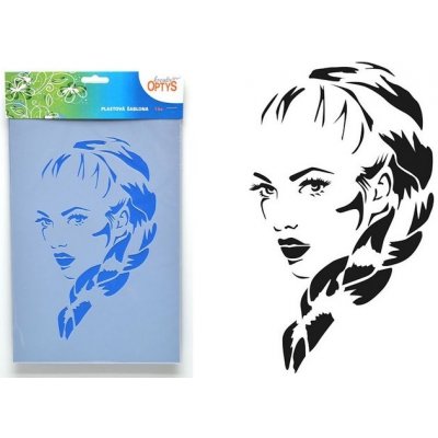 Plastová šablona 20 x 30 cm Tvář 1 – Zboží Dáma Plastová šablona 20 x 30 cm Tvář 1 – Zboží Dáma