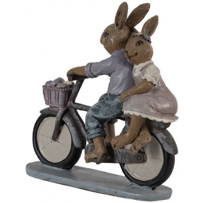 zamilovaní králíci na kole - 14*5*15 cm