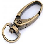 Pro Háčkování Karabina otočná oválná, staromosaz Počet: 2 ks – Zboží Mobilmania