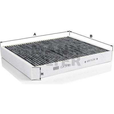 Filtr, vzduch v interiéru MANN-FILTER CUK 24 003 – Hledejceny.cz
