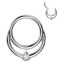 Šperky4U piercing septum helix cartilage titan TIT1258-1210