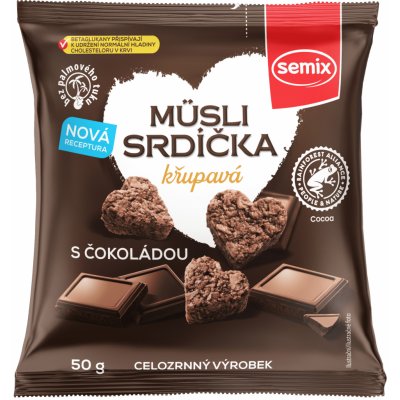 Semix Müsli srdíčka s čokoládou 50g – Sleviste.cz
