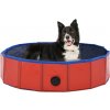 Bazény pro psy Nabytek XL Skládací bazén pro psy PVC červený 80 x 20 cm