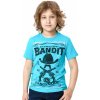 Dětské tričko Winkiki kids Wear chlapecké tričko Bandit tyrkysová