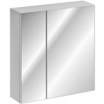 Comad Závěsná koupelnová skříňka se zrcadlem Leonardo 84-60-B 2D bílá – Zboží Mobilmania