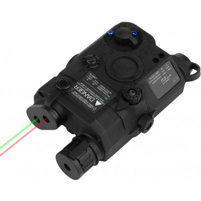 Imperator Tactical AN/PEQ-15-C LED svítilna + červený a zelený laser černá – Hledejceny.cz