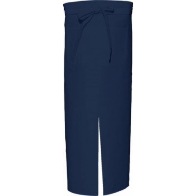 Link Kitchen Wear Bistro a barová zástěra do pasu s kapsou a rozparkem pro dynamickou práci modrá námořní – Hledejceny.cz
