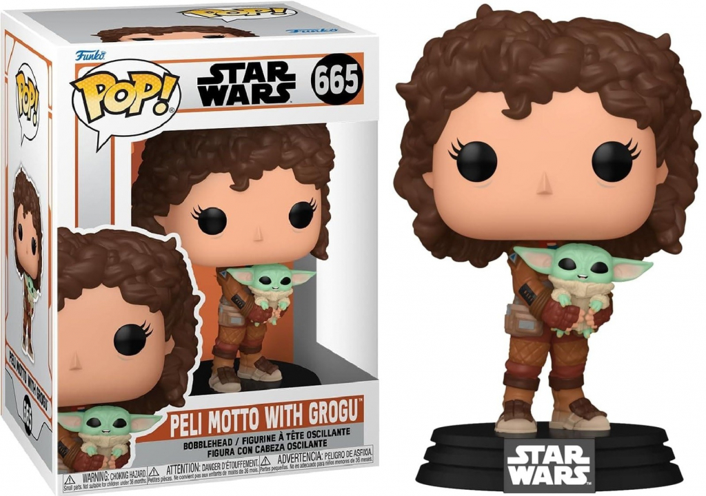 Funko Pop! 665 Star Wars The Mandalorian Peli Motto with Grogu