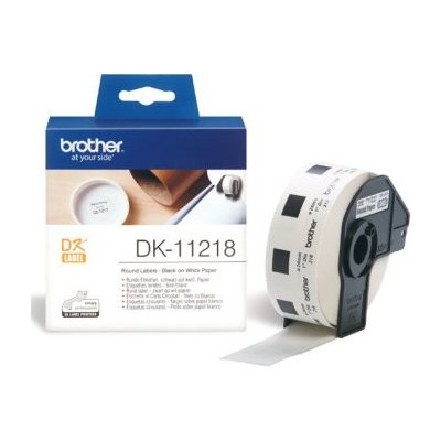 Brother DK-11218 (papírové / kulaté, průměr 24 mm -1000ks) originální – Hledejceny.cz
