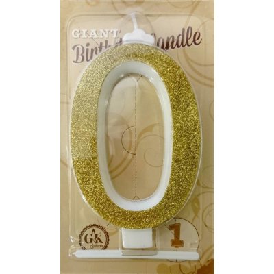 Dortisimo Svíčka velká zlatá číslo 0 – Zboží Dáma