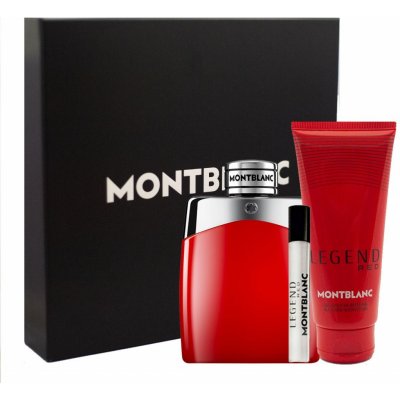 Mont Blanc Legend Red Dárková sada Pro muže EDP 100ml + EDP 75ml + Sprchový gel 100ml – Zboží Mobilmania