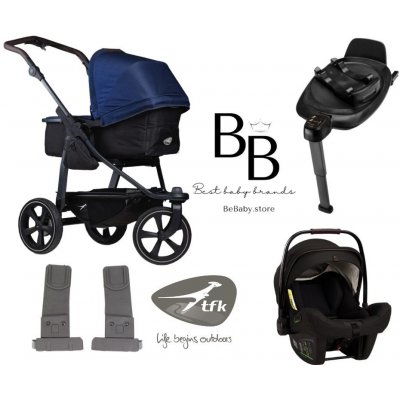 Tfk Set 4v1 MONO2 COMBI 2024 + Autosedačka Nuna Pipa next + Base Next + Adaptéry mono2 combi pushchair air chamber wheel navy